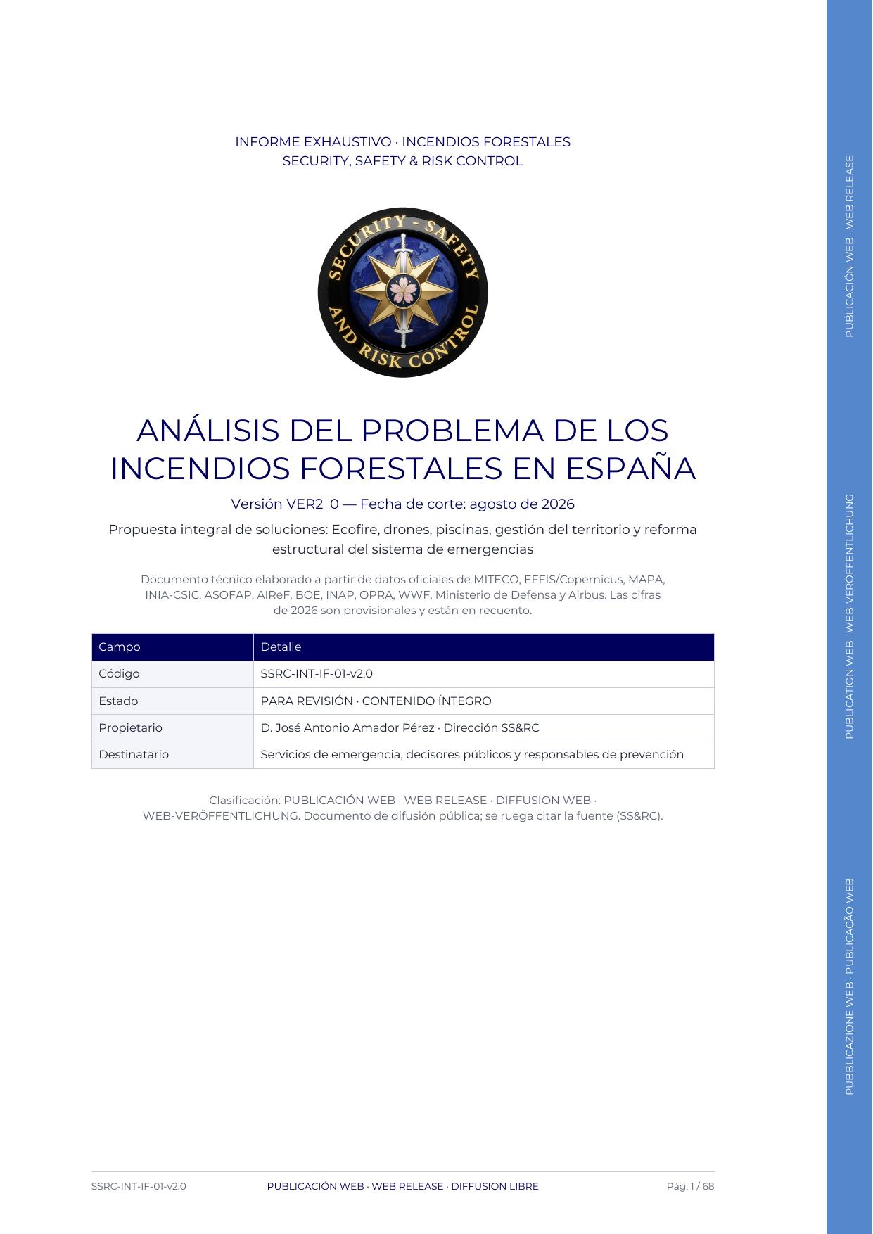 Incendios forestales extremos en España — Informe exhaustivo V2.0 — página 1 de 68